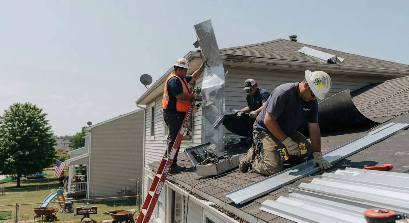 Storm Damage Metal Roof Repair in Finchville, KY